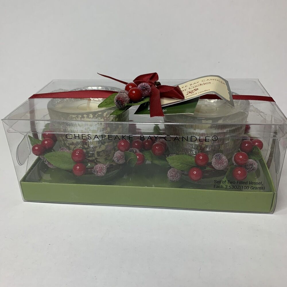 Chesapeake Bay Candle Sugar Cookies Hand Poured Candles Christmas Gift Set